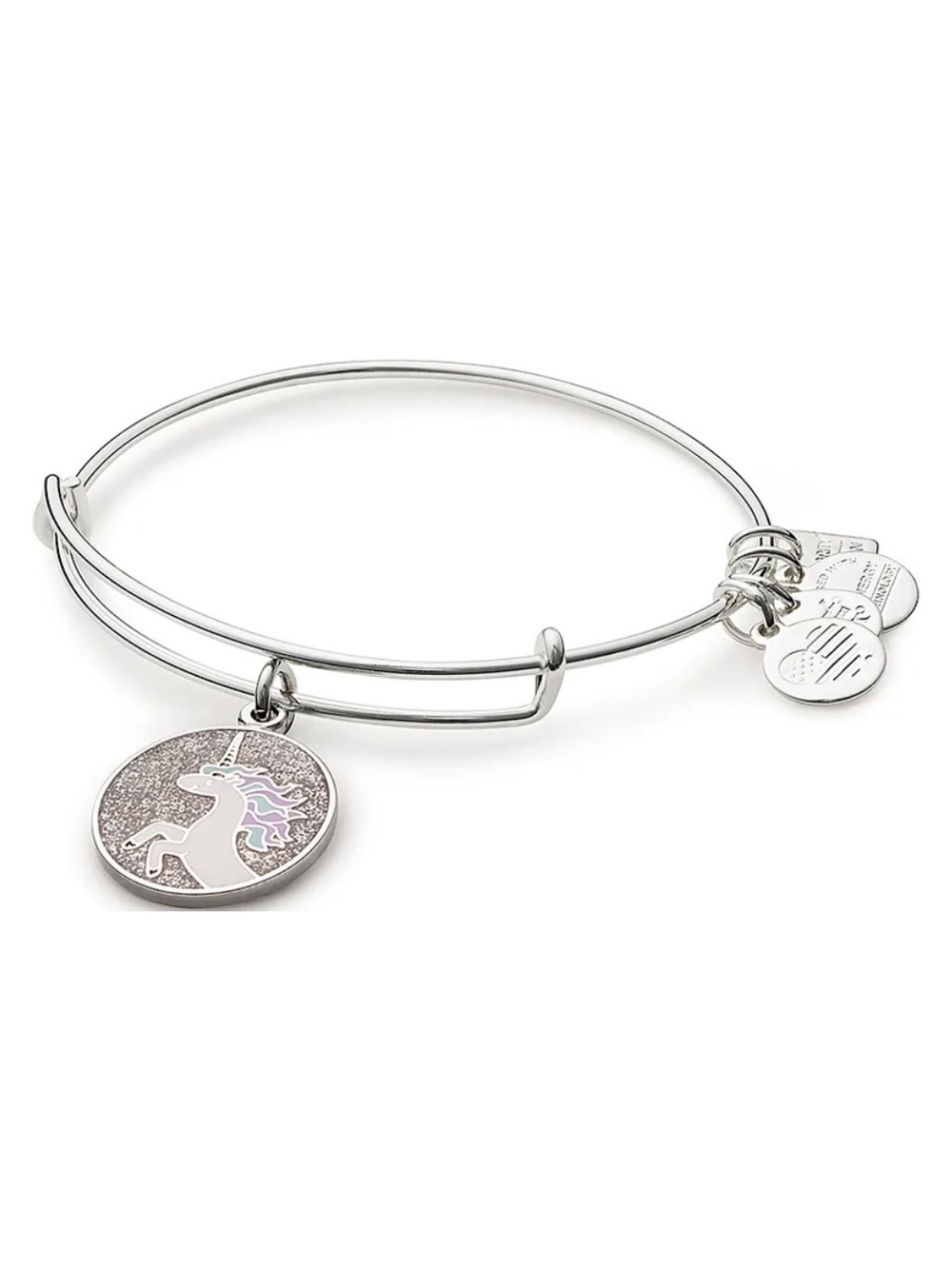 Alex and Ani Unicorn Charm Bangle Bracelet - Silver
